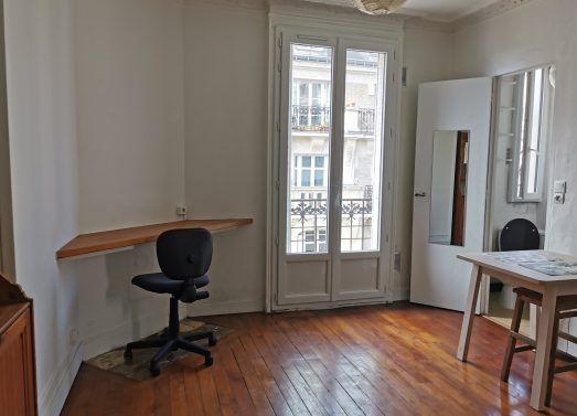 Studio meublé 19,78m² + balcon<br /> Paris 20ème - Gambetta <br /> 697 € CC